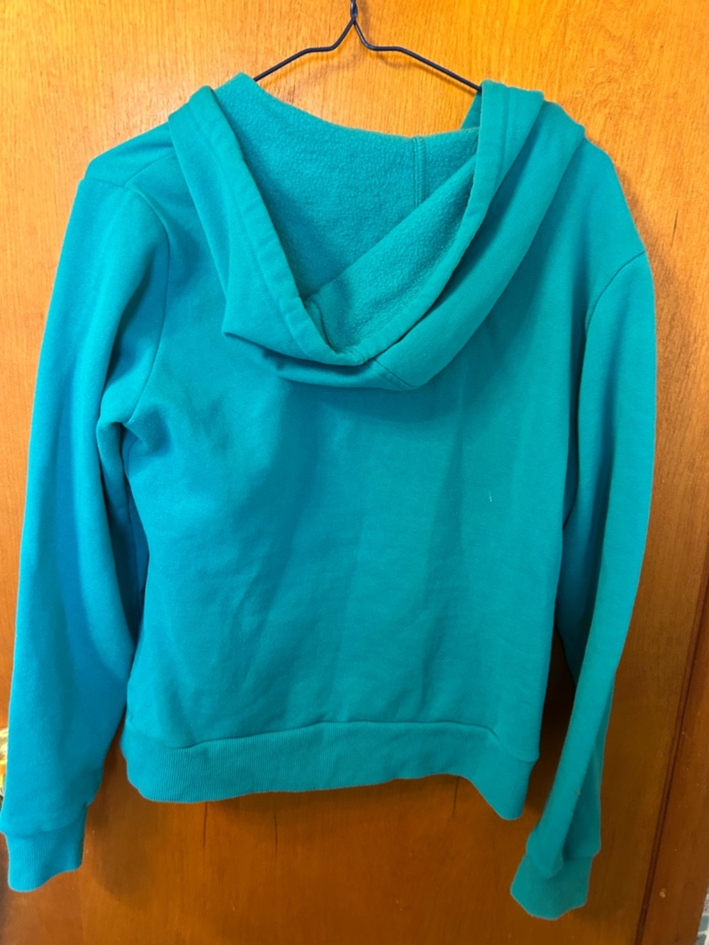Fila Teal Zip Front Hoodie with Logo - Picture 2 of 4